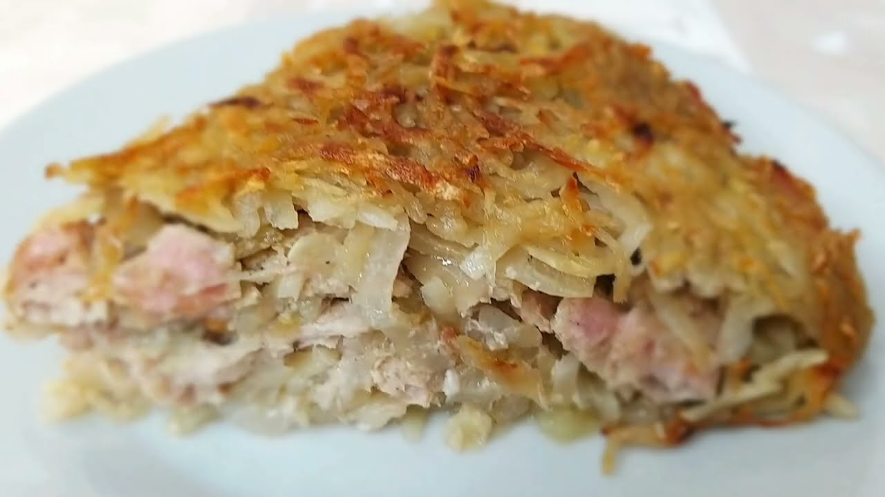 ХАРЯ рецепт. Пирог картошка с мясом в духовке. Есть Картошка - Будет Вкусно!