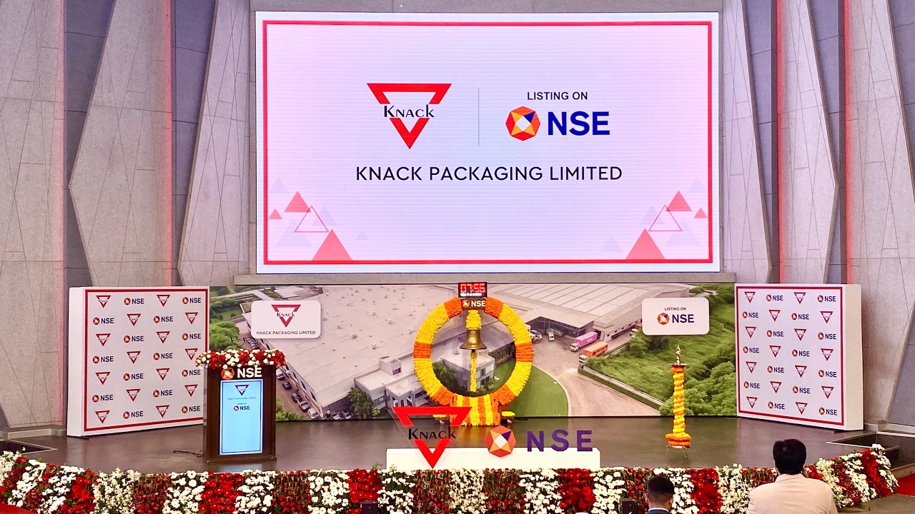 Listing ceremony of Knack Packaging Limited