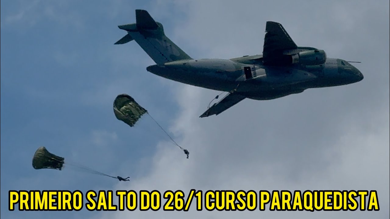 PRIMEIRO SALTO DO CURSO BÁSICO PARAQUEDISTA DA BRIGADA 🦅