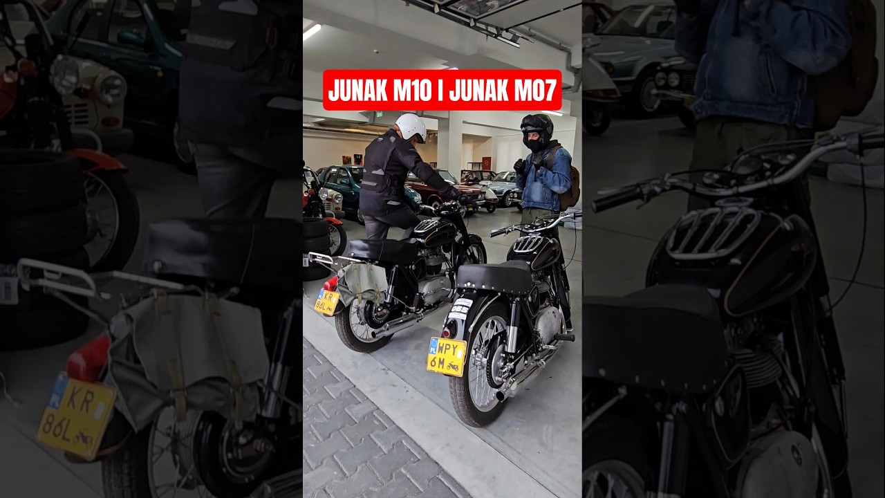 TEGO BRZMIENIA NIE DA ZAPOMNIEĆ - DWA JUNAKI U NAS W GARAŻU #motoryzacja #szafran #junak #m10 #m07