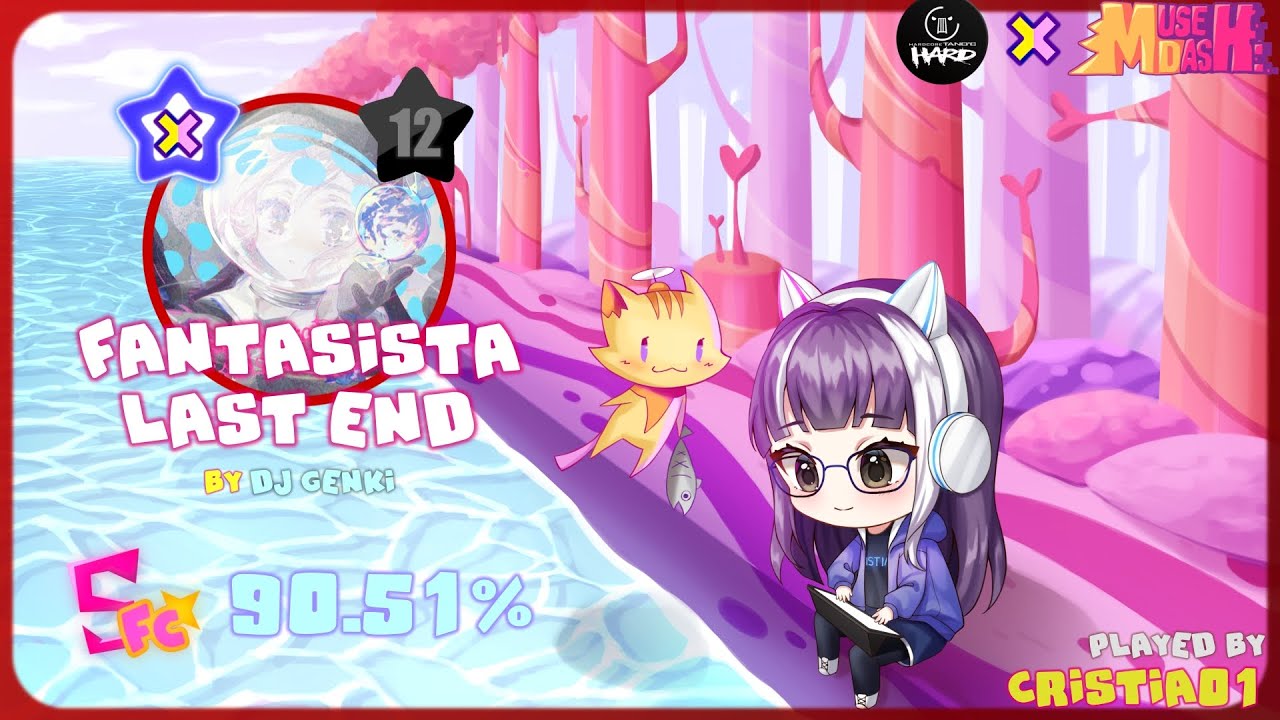 [Muse Dash] Fantasista LAST END Hidden (Lv 12) Full Combo (90.51%)