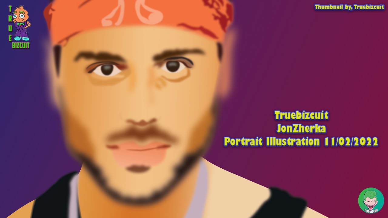 [Jon Zherka] Vector Portrait Art | Twitch Streamer Vector Artwork by TrueBizcuit #34