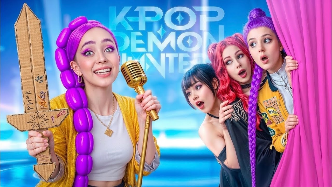 Fake VS Real KPop Demon Hunter! Huntix Movie Challenge!
