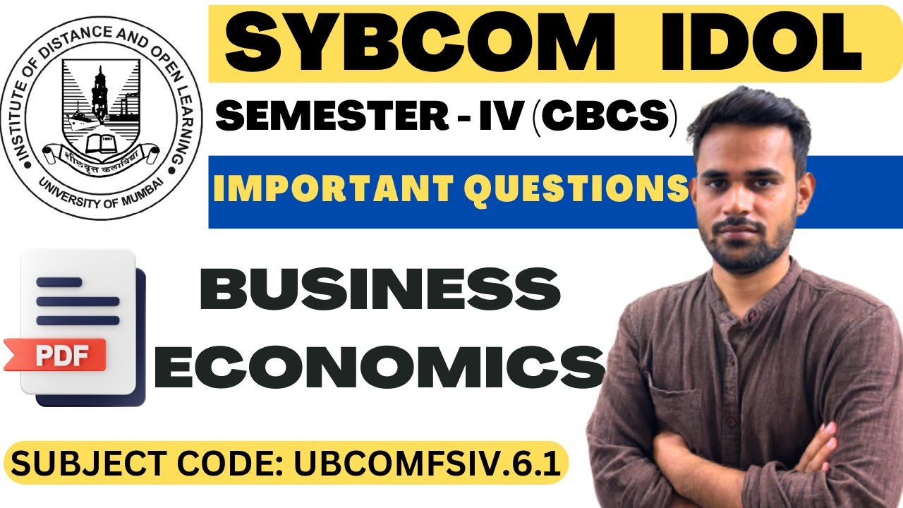 SYBCOM Business Economics Semester 4 important questions