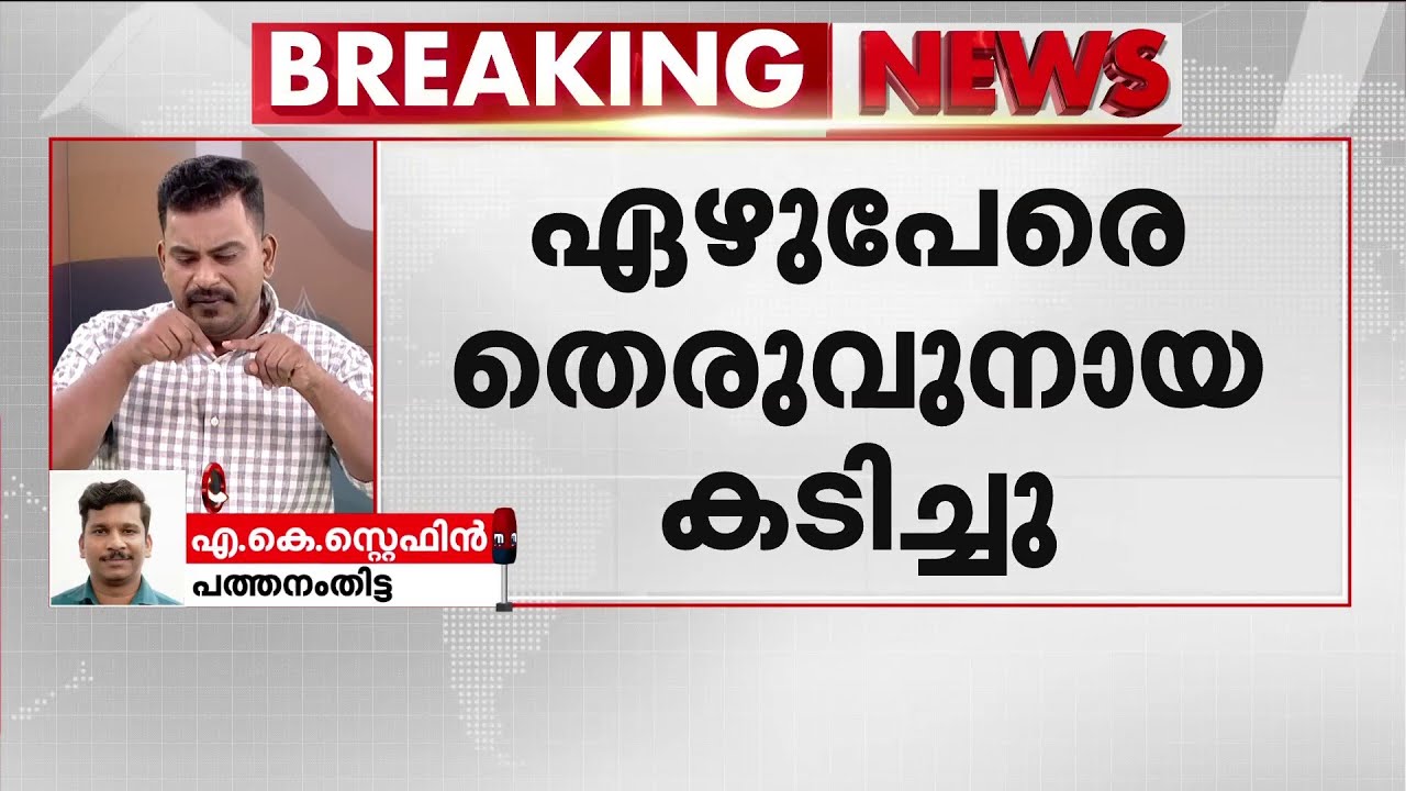 പന്തളത്ത് ഏഴുപേർക്ക് നേരേ തെരുവുനായ ആക്രമണം; നായയെ തല്ലിക്കൊന്ന് നാട്ടുകാർ