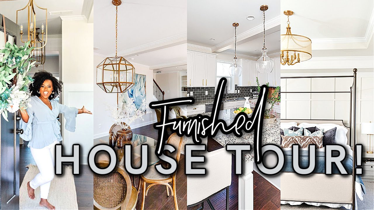 FURNISHED NEW CONSTRUCTION HOUSE TOUR! | New Modern Upgrades + Home Decor | Home Inspiration