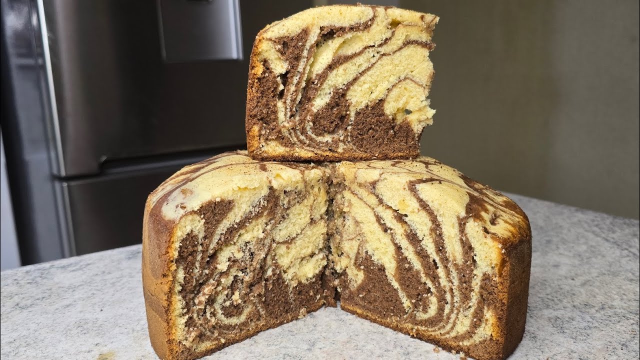 Torta en OLLA (ESTUFA) Marmoleado estilo cebra