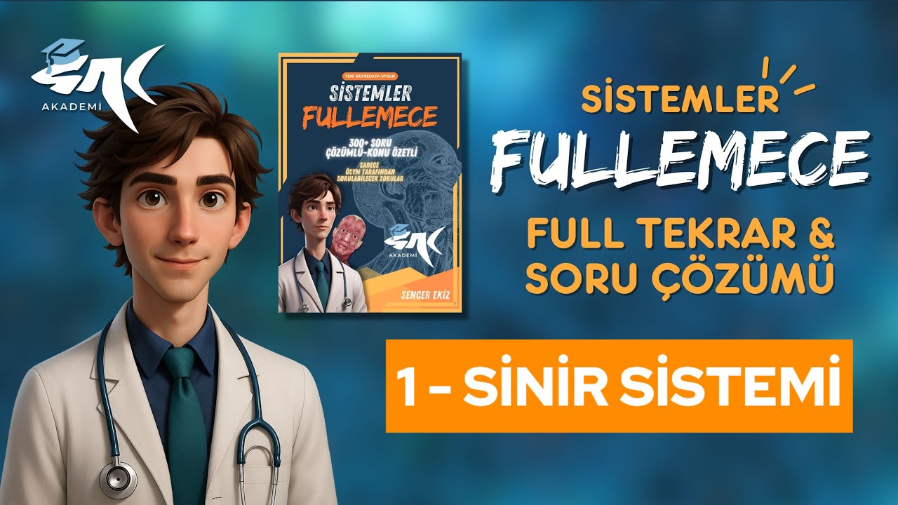 AYT BİYOLOJİ SİSTEMLER FULLEMECE | SİNİR SİSTEMİ FULL TEKRAR & SORU ÇÖZÜMÜ!