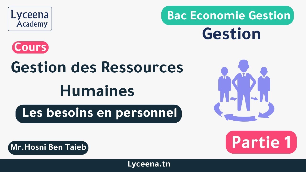 Bac Économie & Gestion | Gestion | Gestion des ressources humaines | Les besoins en personnel