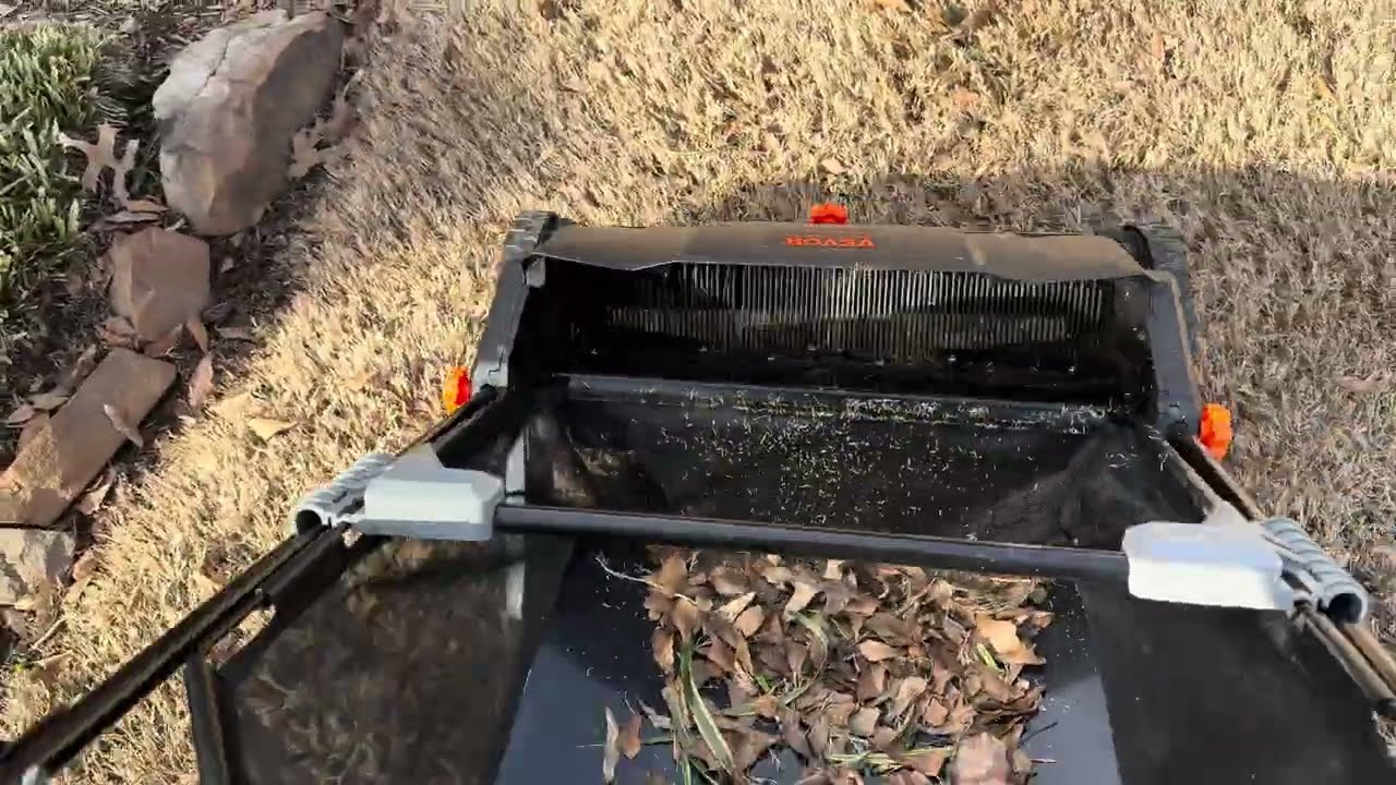 Do Leaf Sweepers really work?  Review and Demonstration of the VEVOR Lawn Sweeper.
