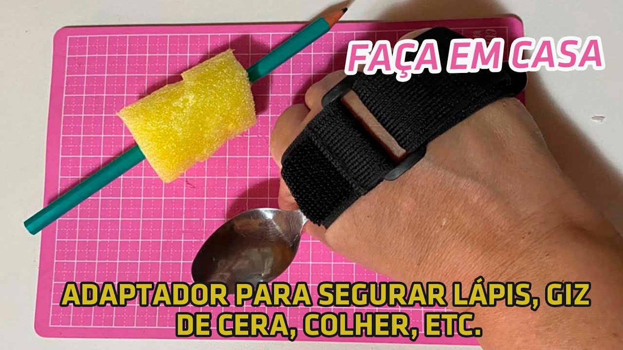 Adaptador para segurar lápis para pessoas com deficiência