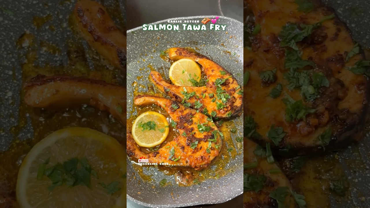 Salmon😋#youtubeshorts #shortvideo #shortsfeed #trending #viral #fish #cooking #food #recipe #shorts