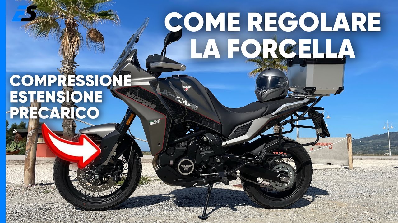 Come regolare la forcella della moto sia in compressione estensione e precarico