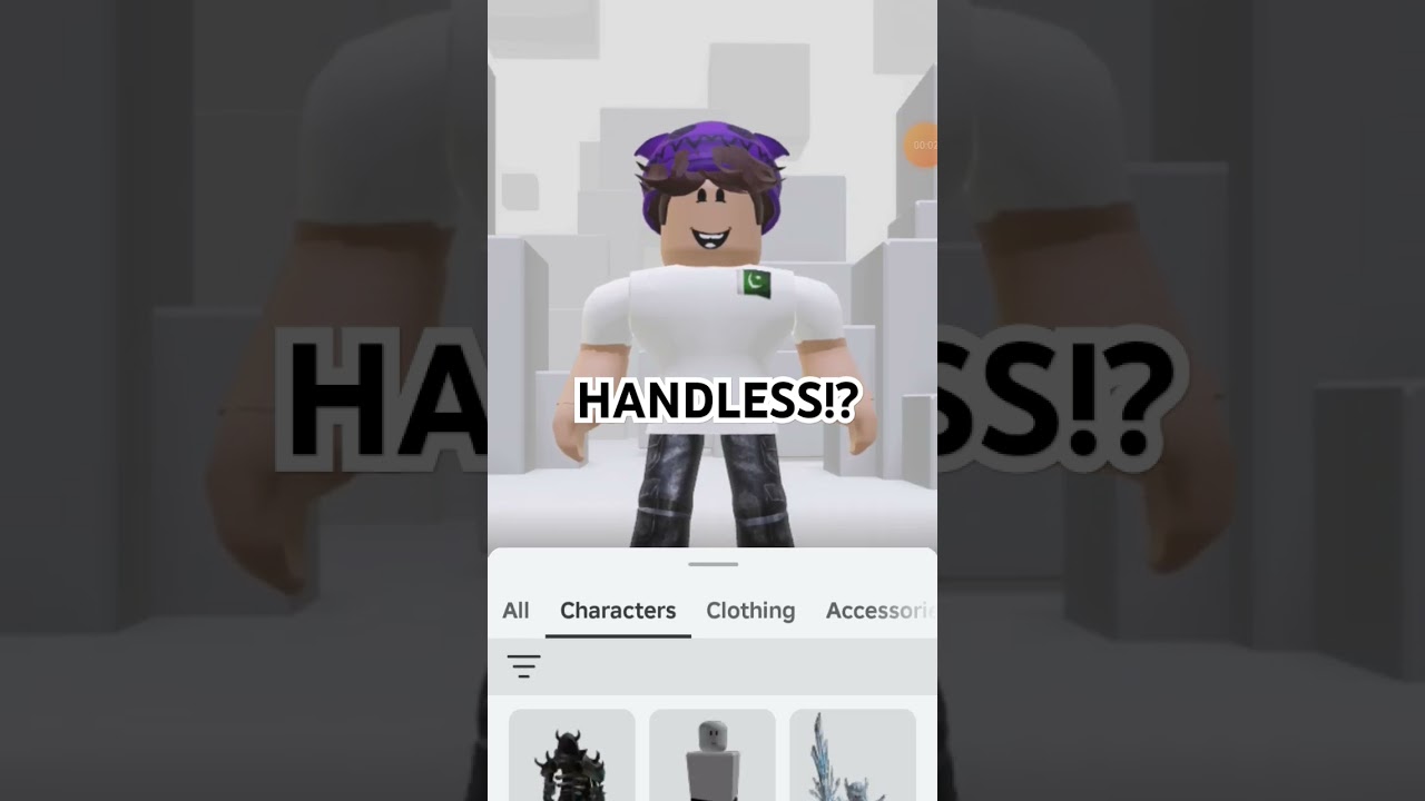 headless❌️ handless✅️ #shorts #roblox