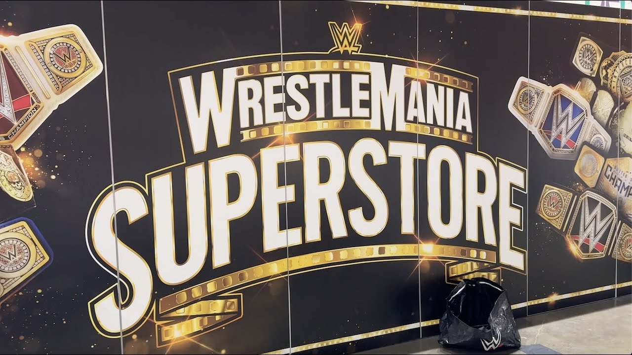 ¡INCREIBLE! LA WRESTLEMANIA 39 SUPERSTORE 2023 💸🤑 venden TODO