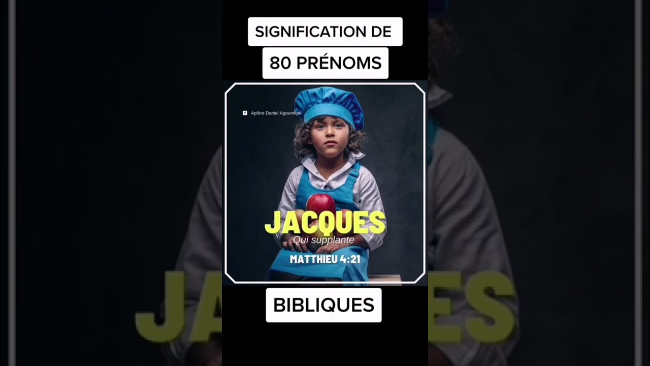 Signication de 80 prénoms bibliques..#Jesus #education #connaissance #bible #meditation #motivation