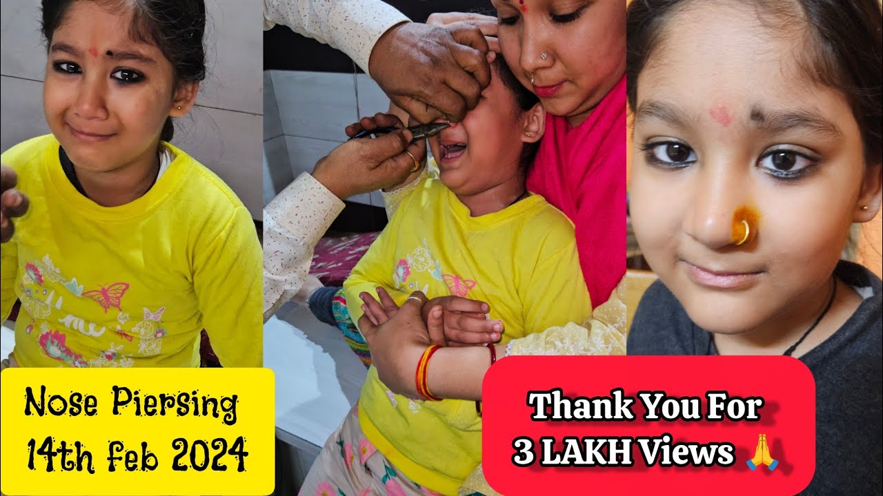 NOSE PIERSING BABY 👃 😱 | NOSTRIL PIERCING #nosepiercing #nosetrilpirsing #piersing 