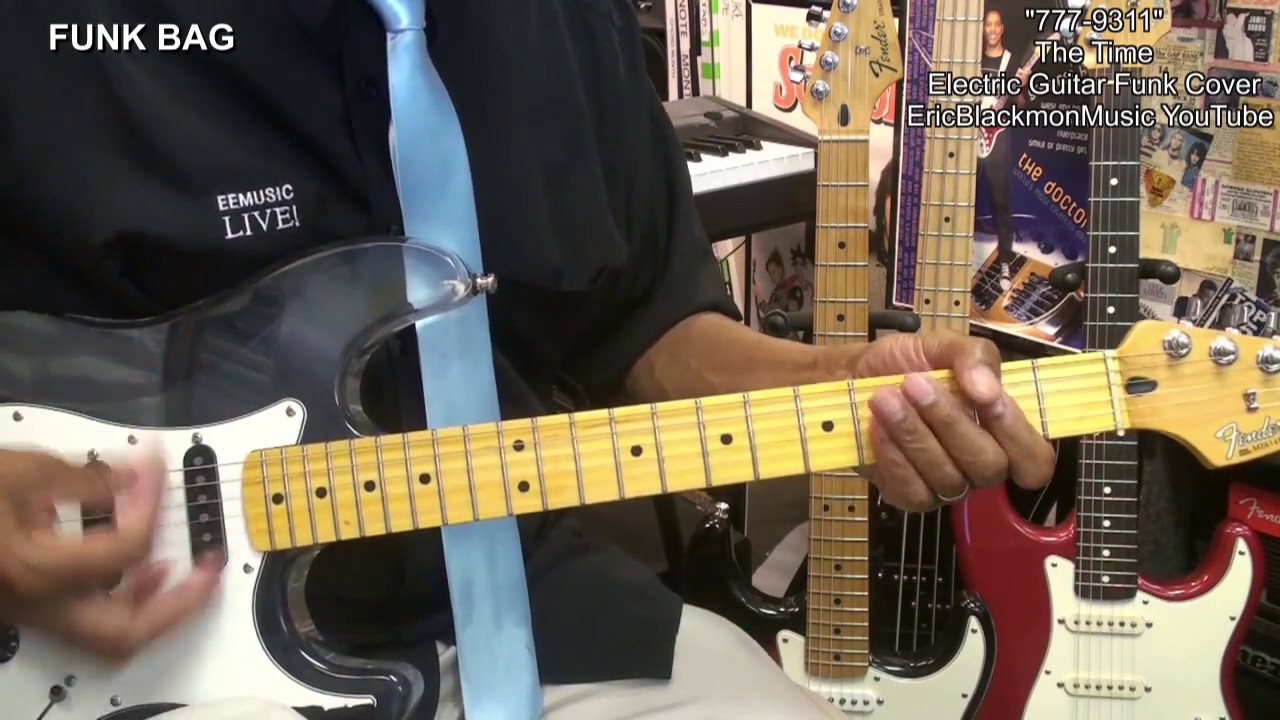 777-9311 The Time Electric Funk Guitar Cover - Lesson Link In Video Description
