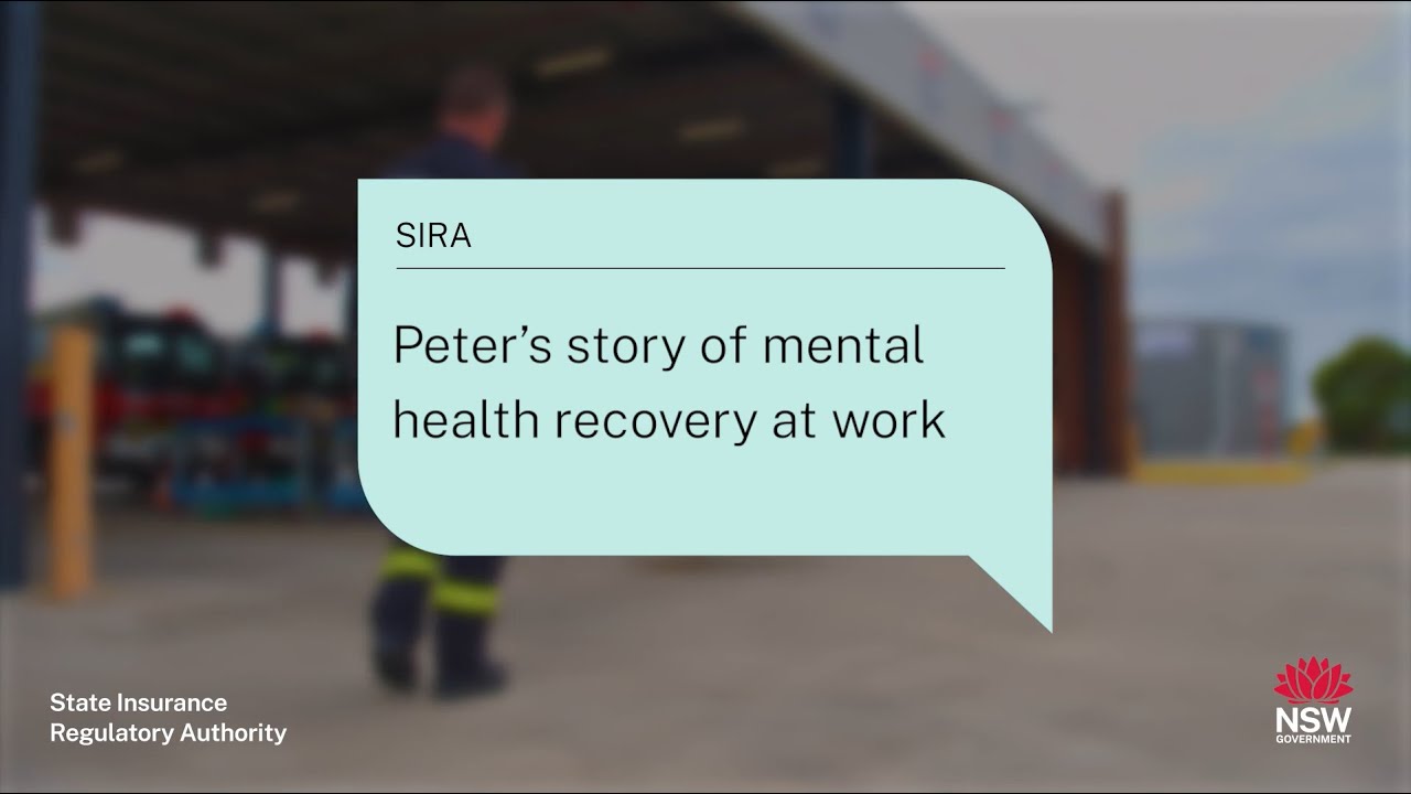 Peter’s story of mental health recovery at work