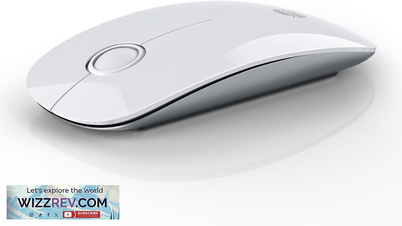 RAPIQUE Bluetooth Wireless Mouse (BT5.1+USB) Slim Dual Mode Computer Mice
