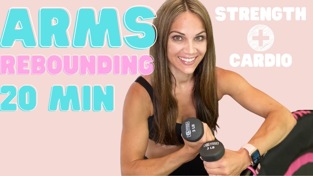 20-минутная тренировка на руки с отягощениями и прыжками на мини-батуте | REBOUNDER (интенсивная ...