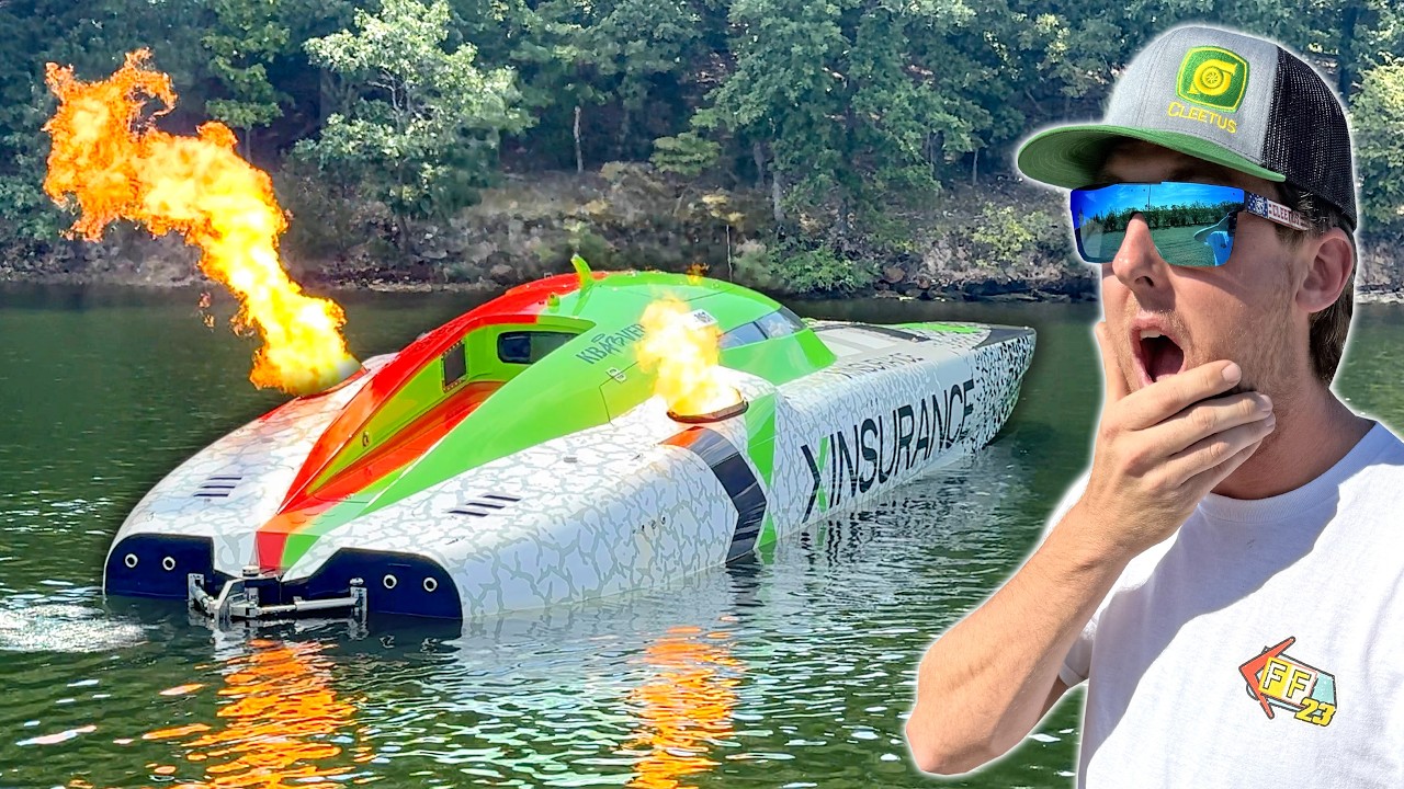 Racing a Boat With Jet Engines!