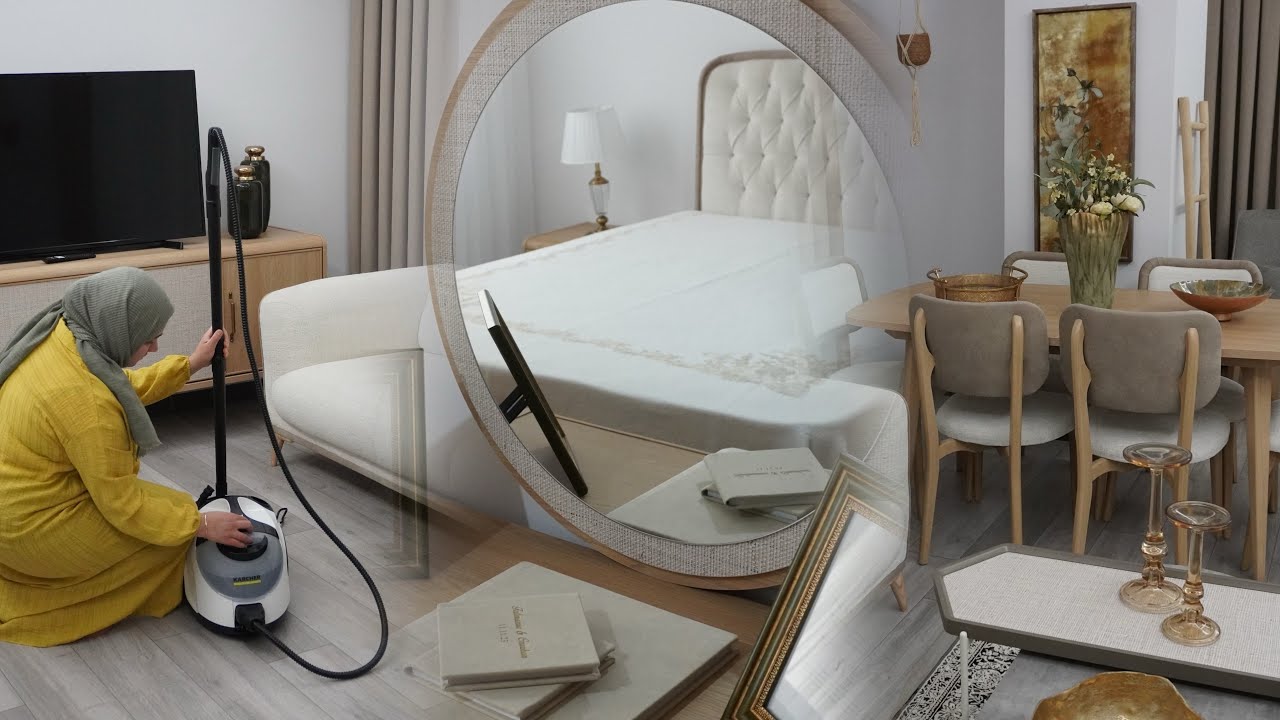RAMAZAN ÖNCESİ BÜYÜK TEMİZLİK 🧼Dip Köşe Salon ve Yatak Odası Temizliği⎮Karcher ve Dyson İle Temizlik