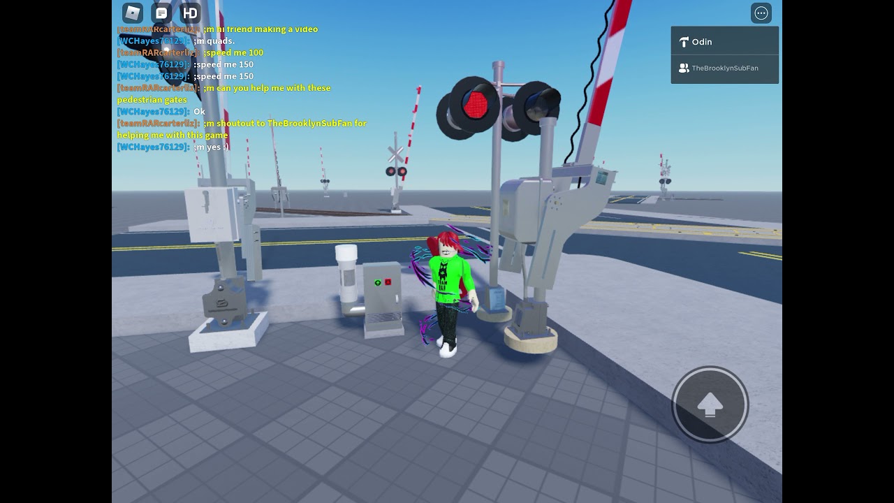 My new railroad crossing game in Roblox part 1