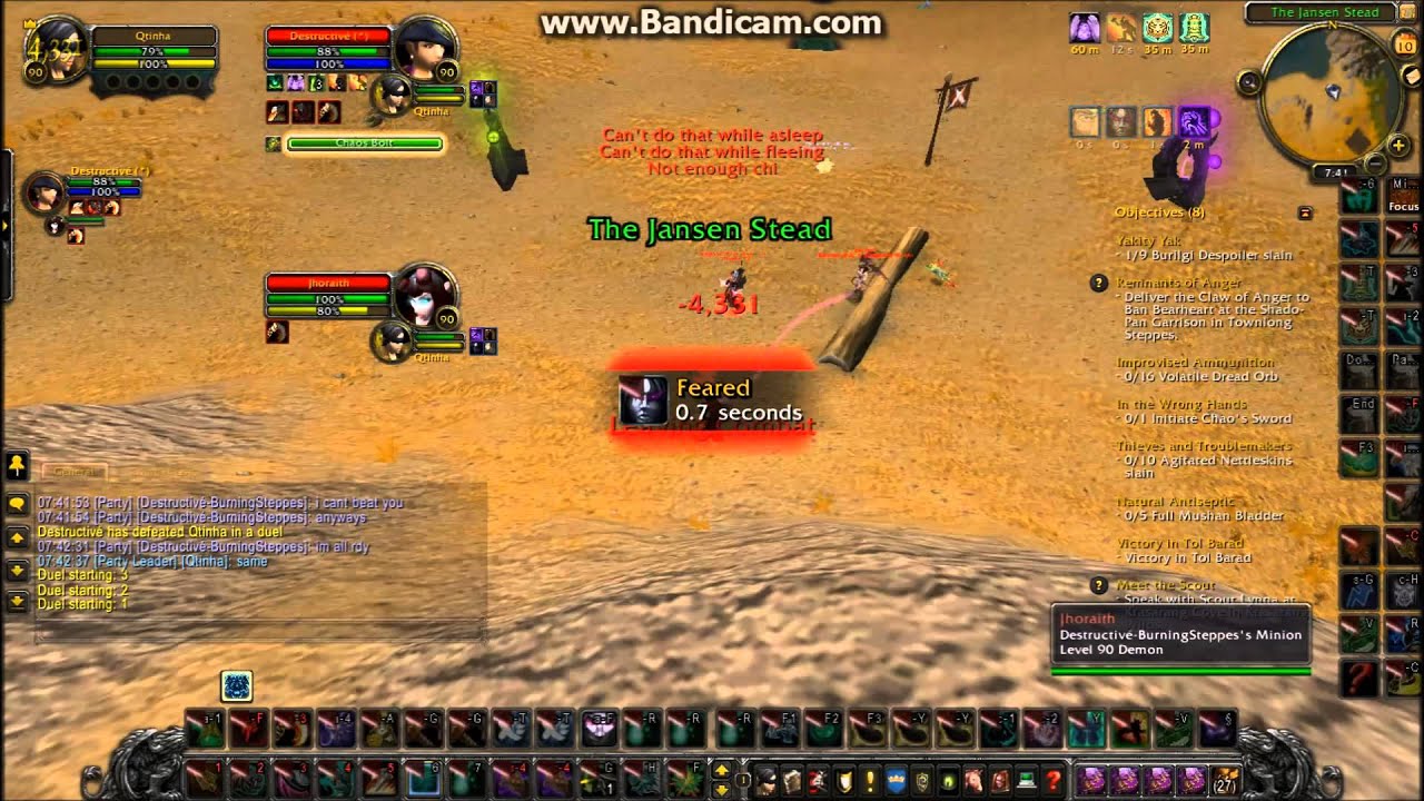 WW Monk duels - Destro Warlock ft. Destructivé