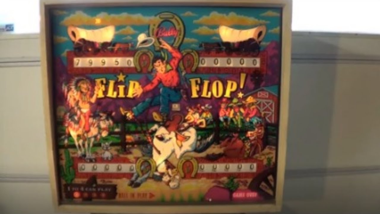 FLIP FLOP PINBALL MACHINE - BY BALLY 1976