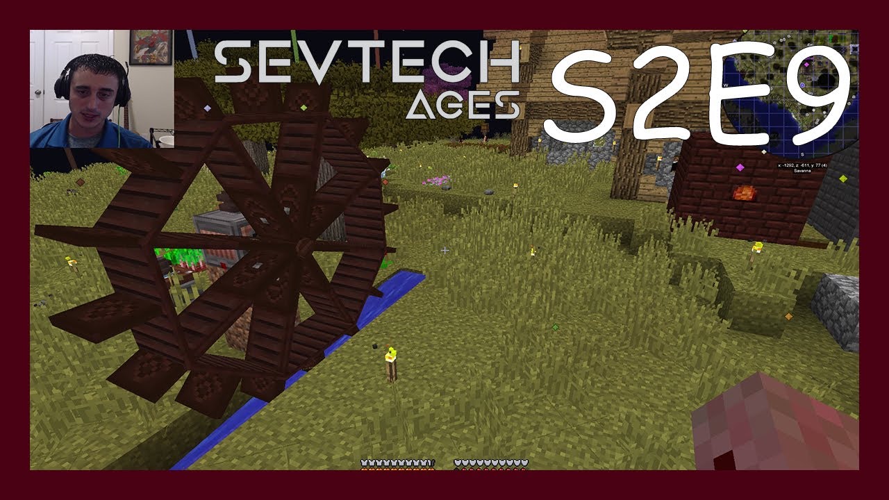 Immersive engineering water wheel - Sevtech Ages Lets Play - S2E9