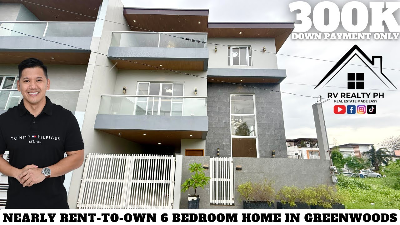 House Tour 56: Nearly Rent-To-Own 6 Bedroom Home in Greenwoods Executive Village‼️ ₱300K DP ONLY‼️