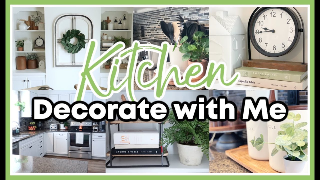 NEUTRAL KITCHEN DECORATE WITH ME! | PREPARING FOR SPRING DECOR 2022