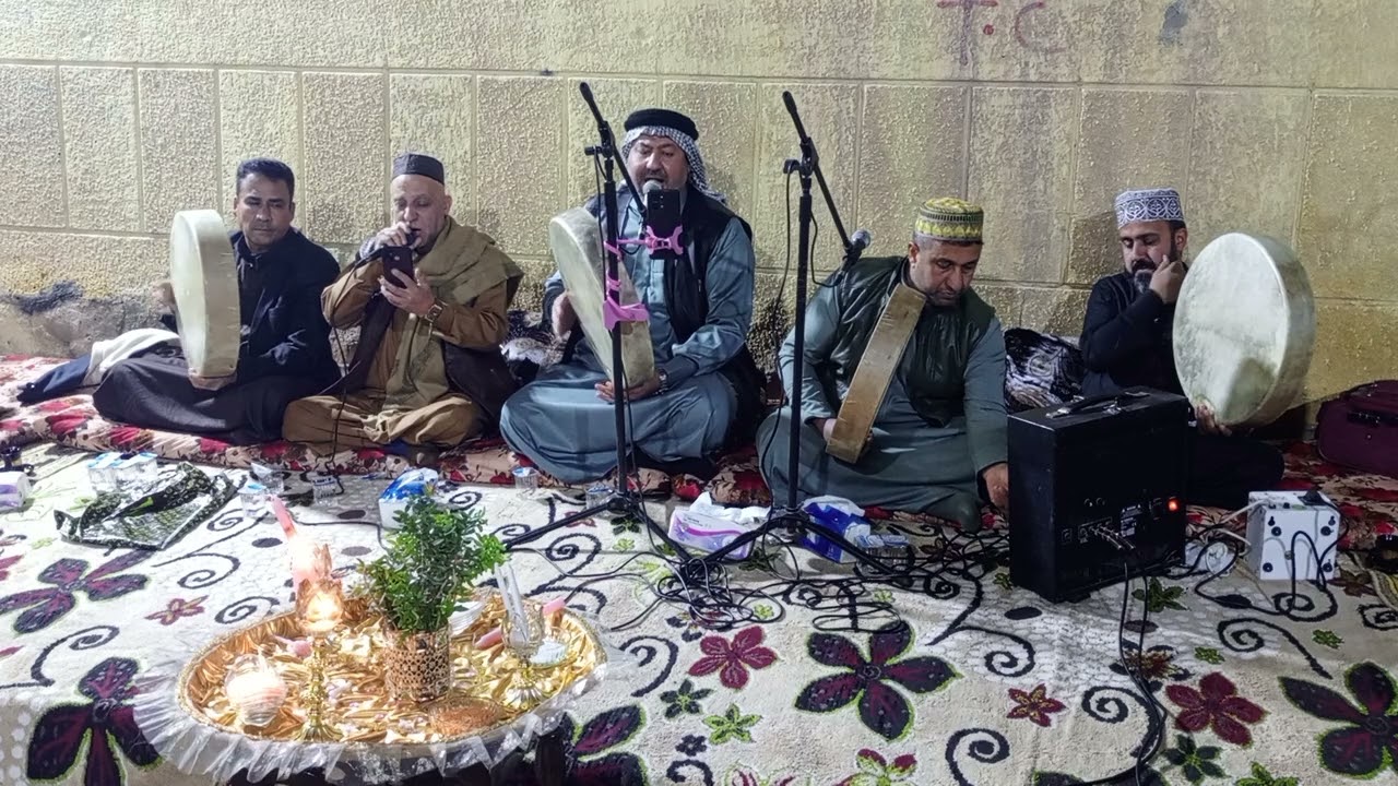 قصيده حزينه ( تدري شوكت روحك قهر يسكنها ) بصوت المداح الحاج حسين الويسي في مدينة الرمادي/ الحوز
