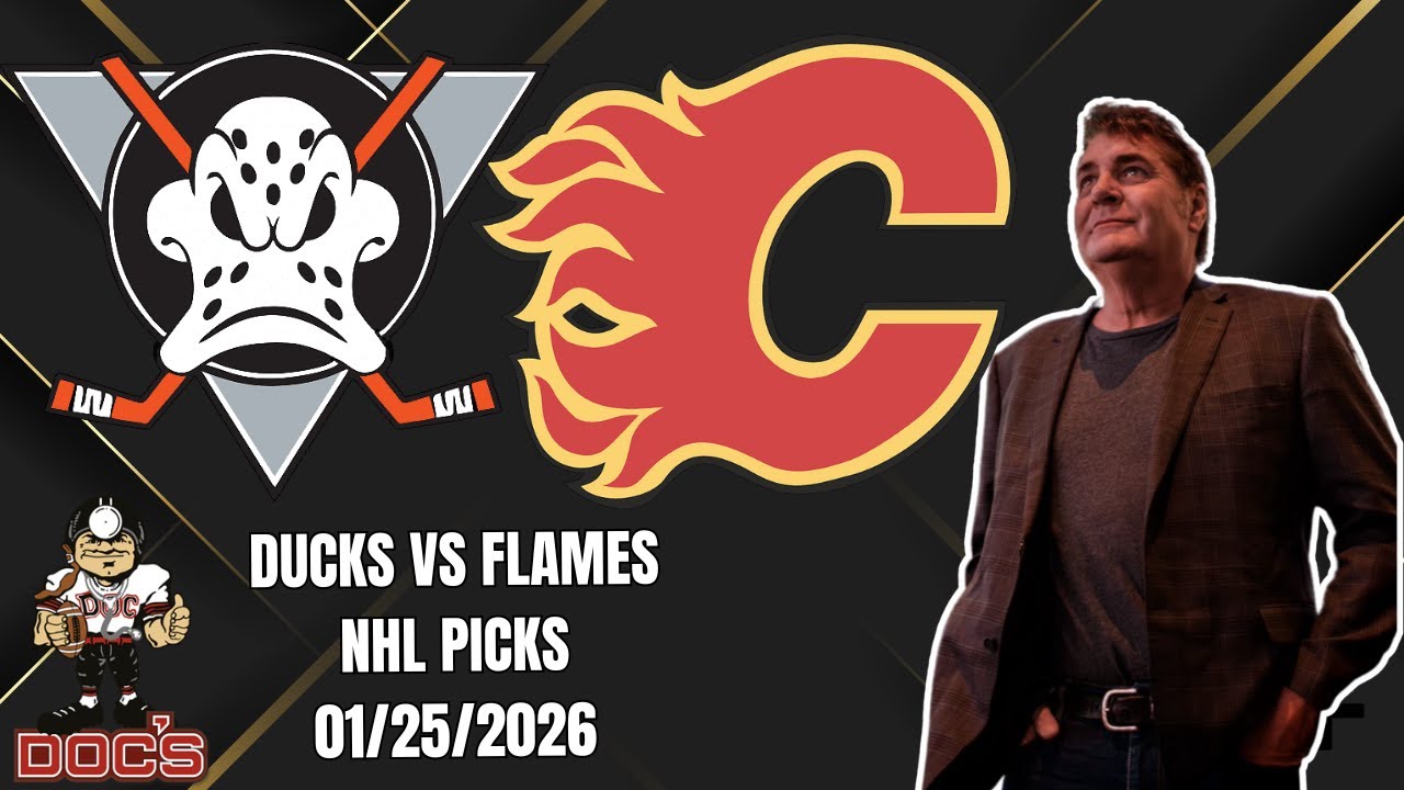 NHL Pick - Anaheim Ducks vs Calgary Flames Prediction, 1/25/2026 Best Bets, Odds & Betting Tips