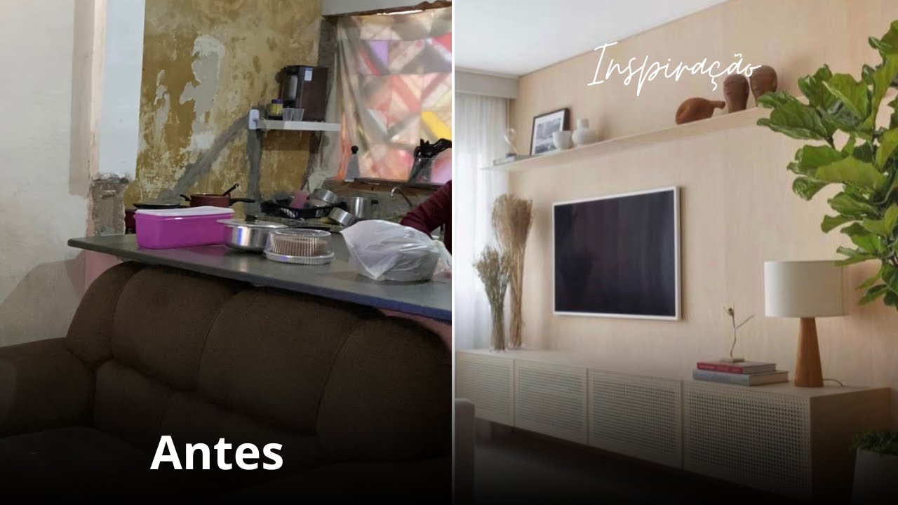 Reforma INCRIVEL da sala da Claudia fizemos vários reparos