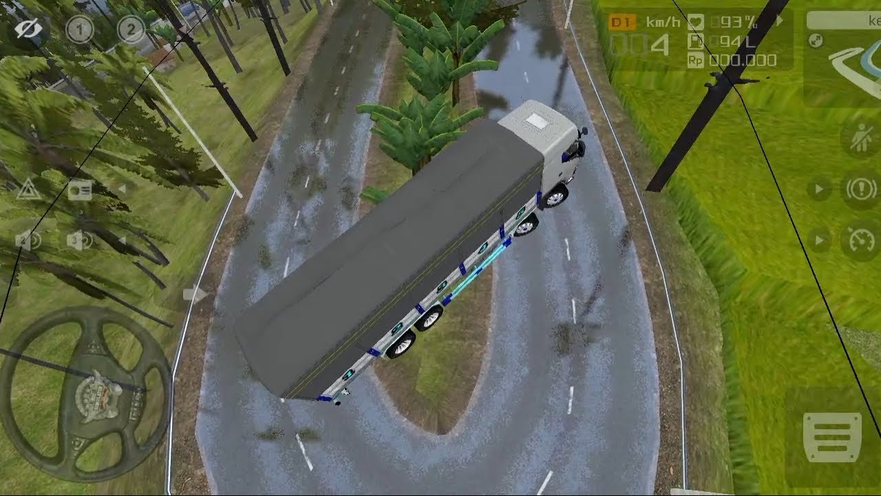 Truck driver very hill road