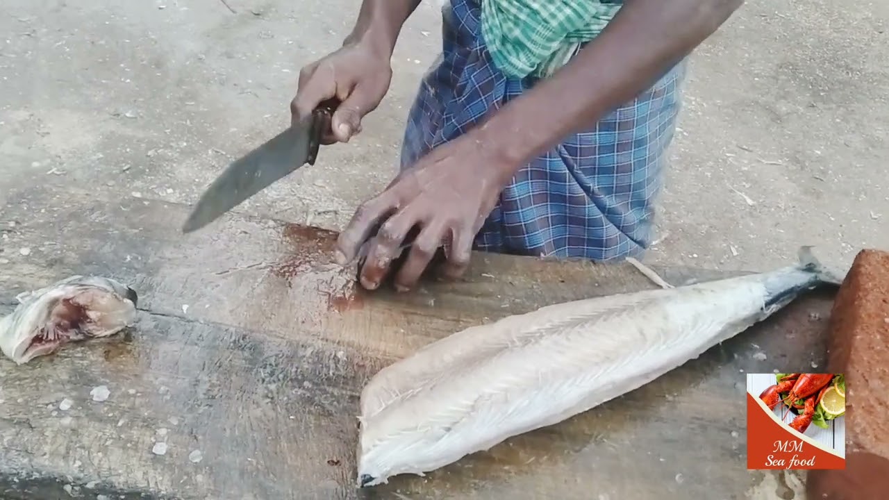 How To Peel the Skin From King Fish @mmseafoods #viral #kingfish