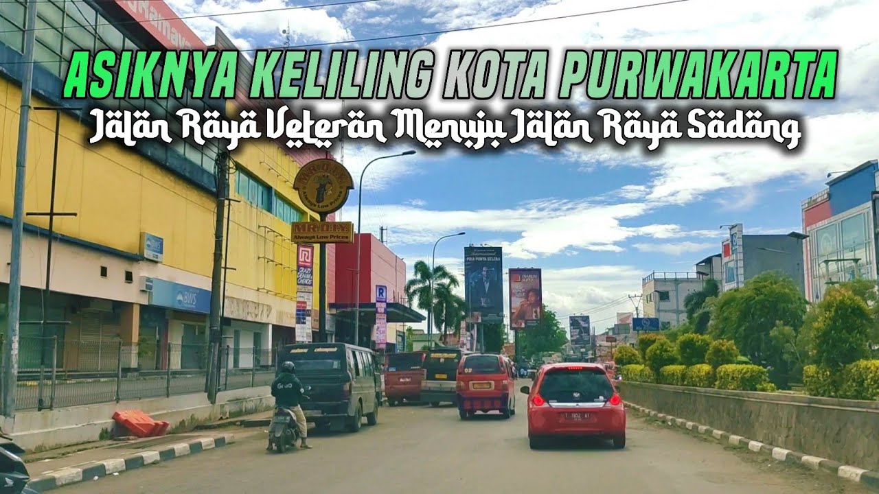 Suasana Jalan VETERAN - TRAFFIC LIGHT PARAPATAN SADANG  Menuju Jalan RAYA SADANG PURWAKARTA Terbaru