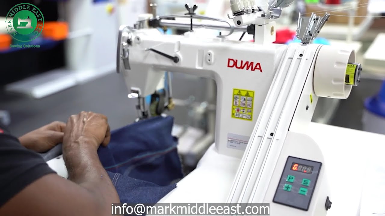 3 Needle Feed Off The Arm Double Chain Stitch Machine