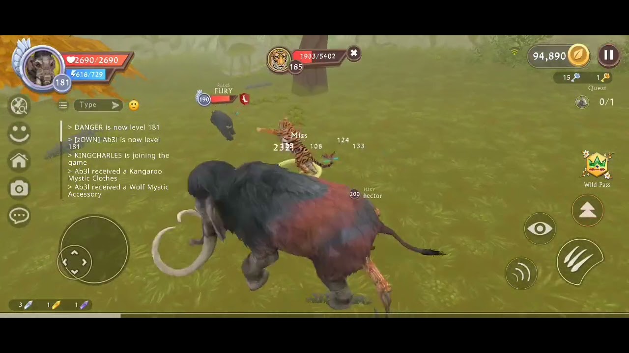 Wildcraft play with elephant Road to champion of wild 