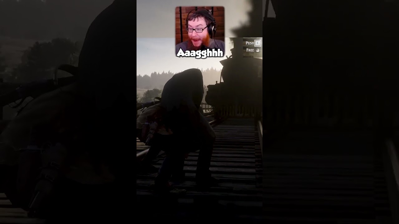 Train Came Outta Nowhere! 😱 (RDR2)