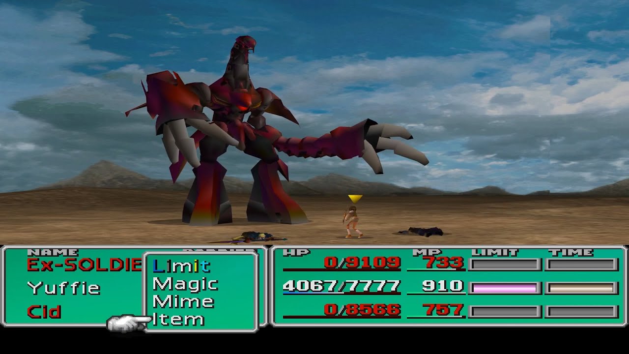 Final Fantasy VII - Yuffie kills Ruby Weapon while sleepwalking