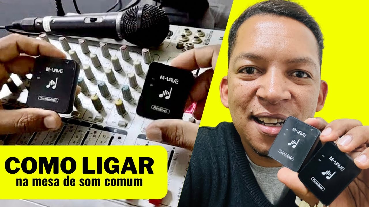Como ligar o In ear M-VAVE na mesa de som!