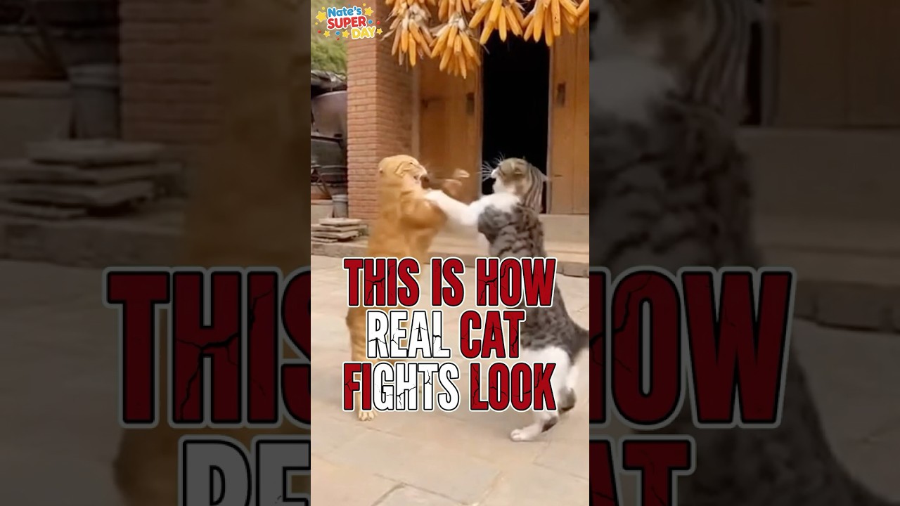 THIS IS HOW REAL CAT FIGHTS LOOK | Nate's Super Day | 
