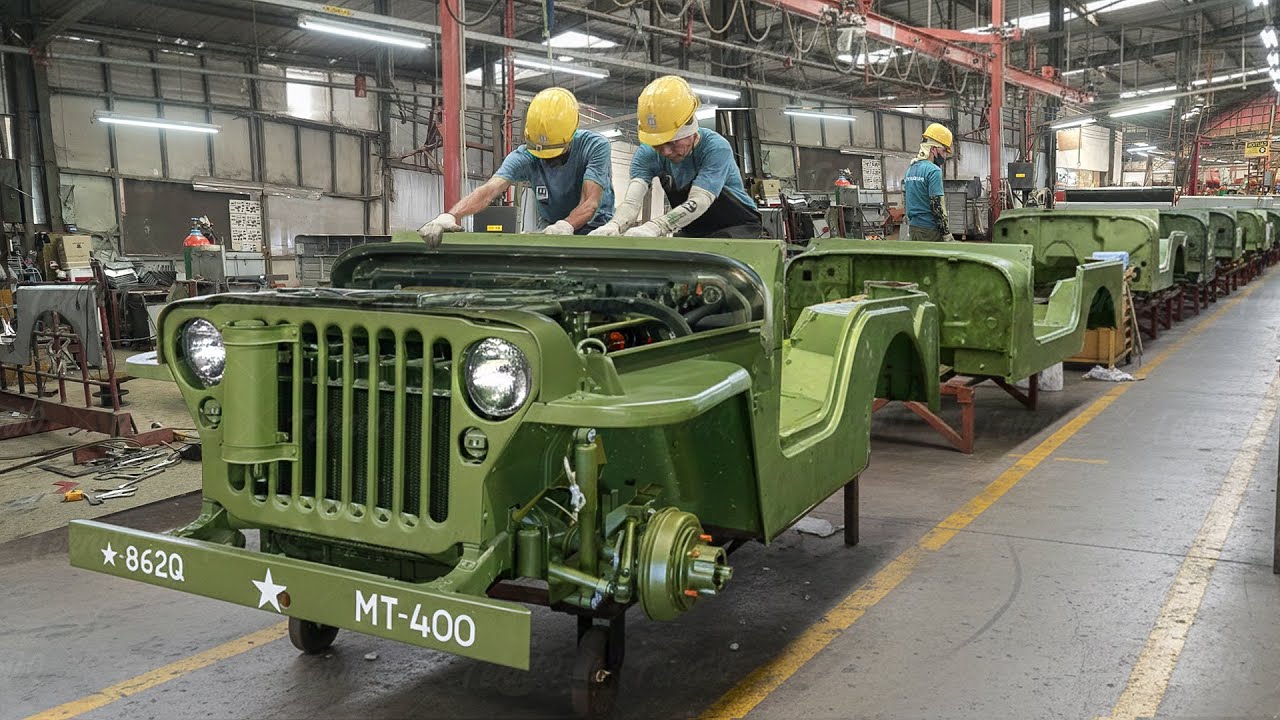 Inside Filipino Factory Building Robust WW2 Jeeps