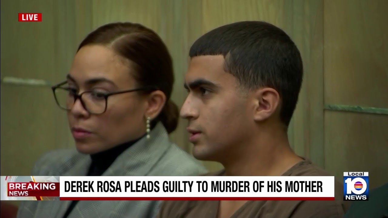 Derek Rosa says 'I'm sorry' after pleading guilty to killing mother; teen gets 25 years