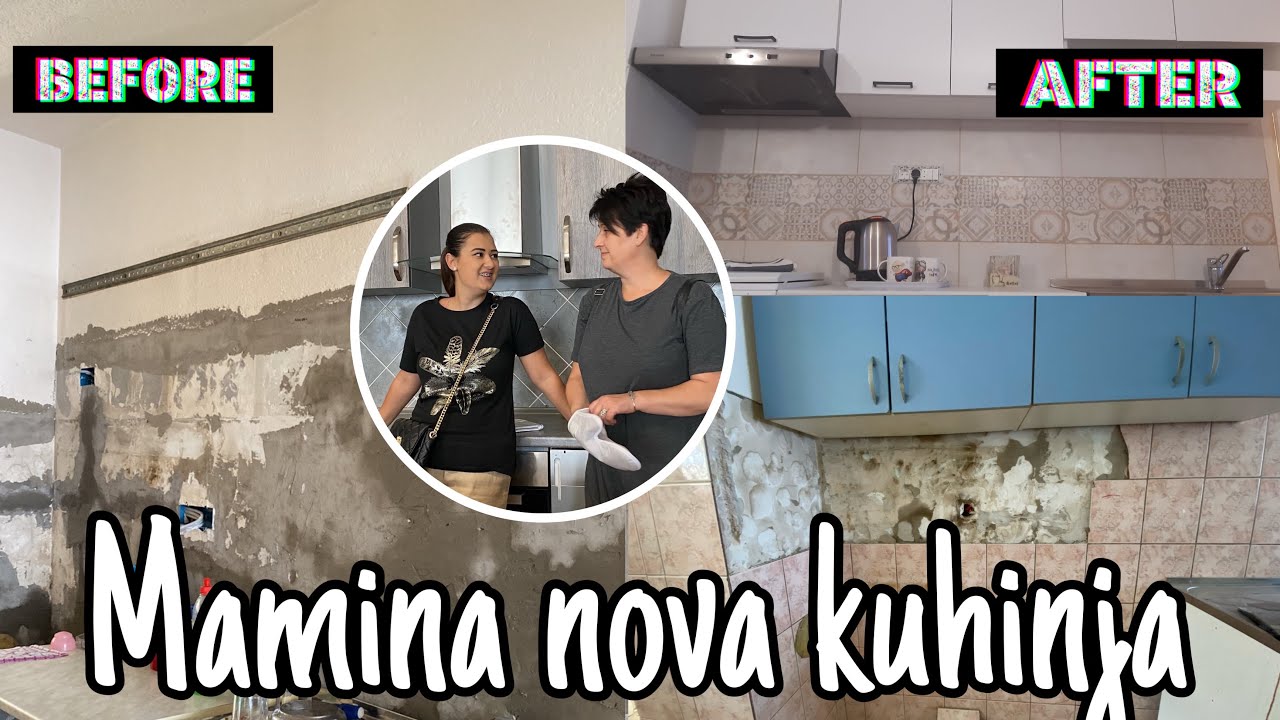 Renoviranje male kuhinje | nove pločice i struja ( kod mame )