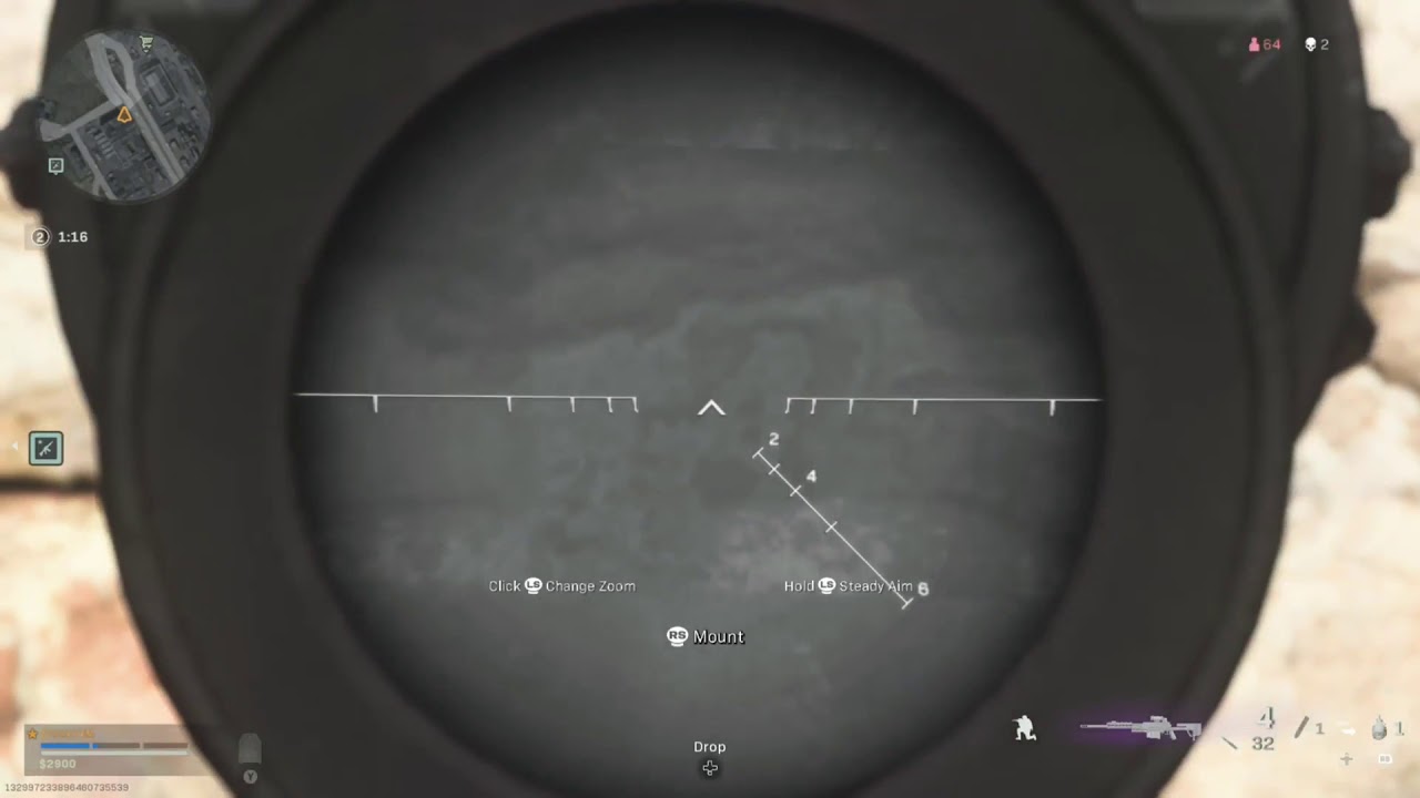 Epic long range sniper shot... COD War zone battle royale