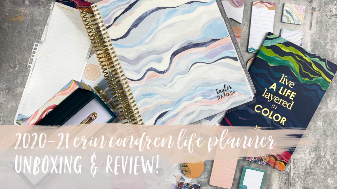 2020-2021 ERIN CONDREN LIFE PLANNER | unboxing & review! | NEUTRAL VERTICAL LAYERS | #ecsquad
